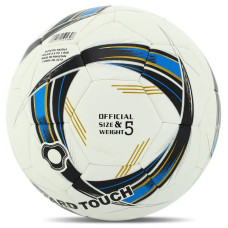 М"яч футбольний Soccermax Hybrid №5 PU білий-синій, код: FB-4378-S52
