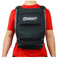 Жилет-обтяжувач EasyFit до 20 кг набірний з філерами, код: EF-WTV-200-EF