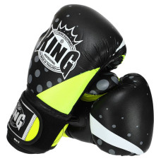 Рукавички боксерські Top King 10 унції, чорний-жовтий, код: TOP-0512_10Y