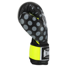 Рукавички боксерські Top King 10 унції, чорний-жовтий, код: TOP-0512_10Y