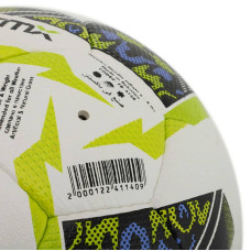 М"яч футбольний Soccermax Сrystal №5 PU, білий-салатовый, код: FB-4168_WLG