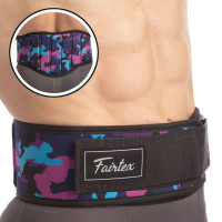 Пояс атлетичний Fairtex L, чорний-фіолетовий-блакитний, код: 165551_L