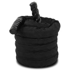 Канат для кроссфіту в захисному рукаві Zelart Battle Rope 6м, чорний, код: FI-5719-6