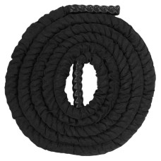 Канат для кроссфіту в захисному рукаві Zelart Battle Rope 6м, чорний, код: FI-5719-6