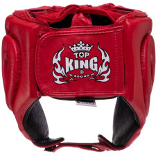 Шолом боксерський відкритий Top King Open Chin XL червоний, код: TKHGOC_XLR-S52