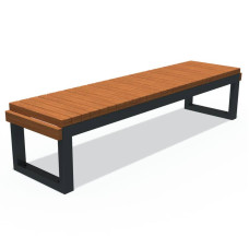 Лавка без спинки InterAtletika 1806х450х400 мм, код: LP016.1-SM