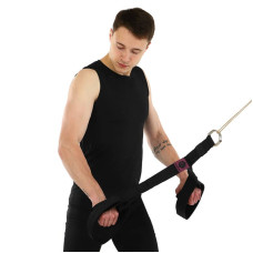 Канат для тяги на трицепс із подвійним хватом Ezous Soft Tticep Rope 730х550 мм, чорний, код: F-10