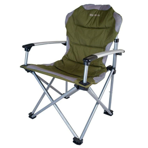Крісло складане Ranger Rmountain 63х67х105 см, оливковий-сірий, код: RA2213