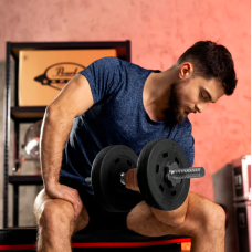 Гантеля композитна Hop-Sport 20кг, код: 5902308223776