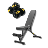 Набір Besport PowerPro гантелі 2х13,5кг з лавою TX-150B, код: 00-G00000434