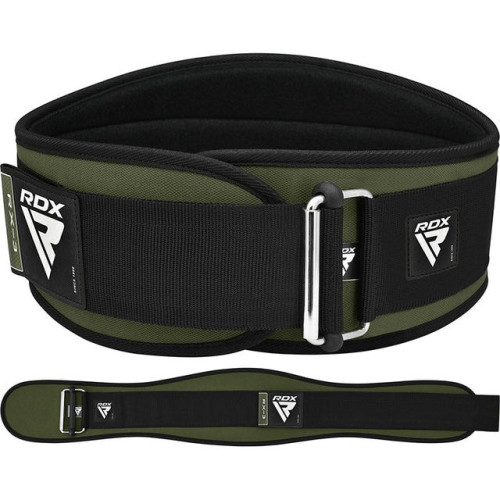 Пояс для важкої атлетики RDX RX3 EVA Curve неопреновий Army Green S, код: WBE-RX3AG-S