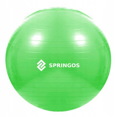 М"яч для фітнесу (фітбол) Springos 65 см Anti-Burst Green, код: FB0007