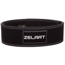 Пояс для пауерліфтингу шкіряний Zelart ширина 10см XS чорний, код: SB-165175_XS-S52