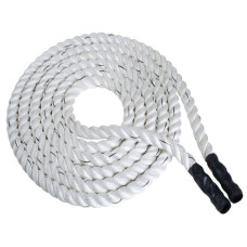 Канат тренувальний для кросфіта WCG Battle Rope 12000х50мм, білий, код: W-50х12-IF