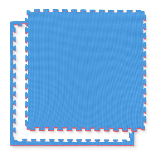 Мат-пазл (ласточкин хвіст) 4Fizjo Mat Puzzle EVA 1000x1000x40 мм, синій-червоний, код: P-5907739310668