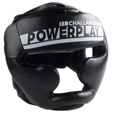 Боксерський шолом тренувальний PowerPlay XL, чорний-білий, код: PP_3048_XL_Bl/White