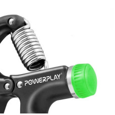 Еспандер кистьовий PowerPlay Strength Grip з регульованим навантаженням 10-40 кг, чорно-зелений, код: PP_4323_Bl/Green
