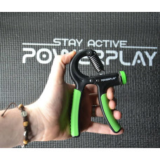 Еспандер кистьовий PowerPlay Strength Grip з регульованим навантаженням 10-40 кг, чорно-зелений, код: PP_4323_Bl/Green
