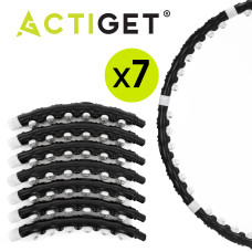 Обруч для талії Actiget (хулахуп) масажний, складний 92 см 1 кг Black, код: ACT0134