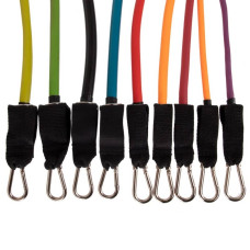 Еспандер багатофункціональний для фітнесу 9 жгутів Zelart Resistance Band в чехле, код: DT-1002-S52
