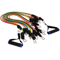 Еспандер багатофункціональний для фітнесу 9 жгутів Zelart Resistance Band в чехле, код: DT-1002-S52