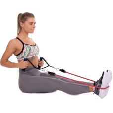 Еспандер багатофункціональний для фітнесу 9 жгутів Zelart Resistance Band в чехле, код: DT-1002-S52