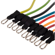 Еспандер багатофункціональний для фітнесу 9 жгутів Zelart Resistance Band в чехле, код: DT-1002-S52