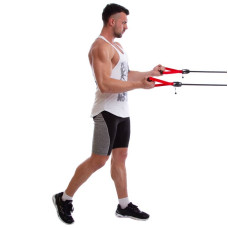 Тренувальна система для тренування гребка MadWave Power Trainer Dry 5,4-14,1 кг, червоний, код: M077109_R