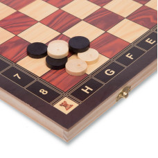 Набір настільних ігор 3 в 1 на магнітах PlayGame шахи, шашки, нарди 390х390 мм, код: ZC039A
