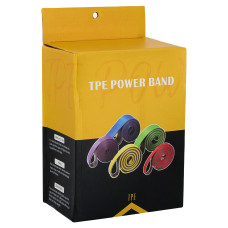 Набір гуми петель для підтягувань та тренувань двошарова FitGo Dual Power Band 5шт, , код: FI-8037
