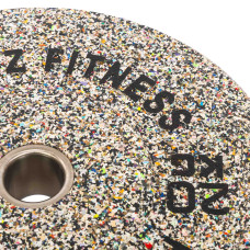 Бамперні диски із структурної гуми Record Bumper Plates 51мм, 20кг, сірий, код: TA-4787-20