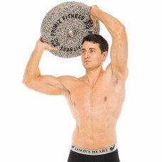 Бамперні диски із структурної гуми Record Bumper Plates 51мм, 20кг, сірий, код: TA-4787-20
