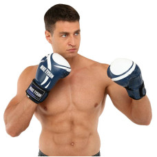Рукавички боксерські Mike Tyson 12oz, синій, код: VL-4544_12BL