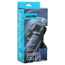 Замки швидкознімні для грифа Lock-Jaw Pro LiveUp 2шт, 50мм, чорний, код: LP8061