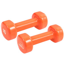 Гантелі вінілові PowerPlay Achilles 2х1 кг, помаранчеві, код: PP_4125_1kg_2in