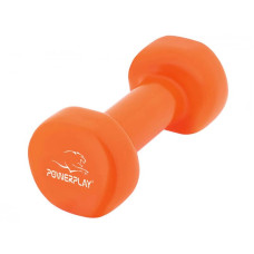 Гантелі вінілові PowerPlay Achilles 2х1 кг, помаранчеві, код: PP_4125_1kg_2in