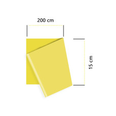 Стрічка-еспандер Generation Fitness 9-12 кг 200х15х0.5 см M yellow, код: 523566-AX