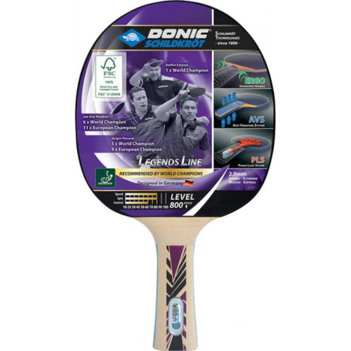 Ракетка для настільного тенісу Donic Legends 800 FSC, код: 754425-NI