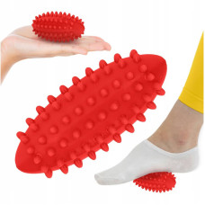 М"яч масажний огірок 4Fizjo Spike Bean 115x50 мм, червоний, код: P-5905973400190