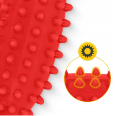 М"яч масажний огірок 4Fizjo Spike Bean 115x50 мм, червоний, код: P-5905973400190