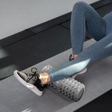 Масажний ролик Gymtek для йоги та фітнесу EVA 33х10,5см сірий, код: 5907766665816