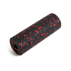 Масажний ролик (роллер) гладкий PowerPlay Mini EPP Foam Roller 150x53 мм, чорний-червоний, код: PP_4346_Red_(15x5)
