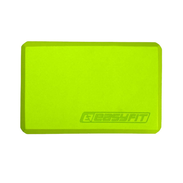 Блок для йоги EasyFit EVA 230х155х75 мм, салатовий, код: EF-1818-GN-EF