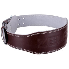 Пояс атлетичний шкіряний Zelart ширина 15см M коричневий, код: SB-165076_M