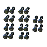 Уретановий гантельний ряд Generation Fitness FF51D4B-15/37,5kg (10 пар) 525 кг, код: 522929-AX