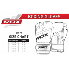 Боксерські рукавиці RDX F7 Ego 16 унцій, білий-синій, код: BGR-F7U-16oz