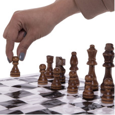Шахові фігури з полотном PlayGame короля-9 см дерево, код: IG-4930