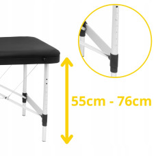 Масажний стіл складний 4Fizjo Massage Table+ Alu W60 Black, код: P-5907739318381