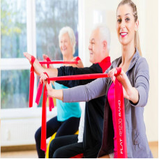 Стрічка-еспандер для спорту та реабілітації 4Fizjo Flat Band 30 м 2-4 кг, червоний, код: P-5907739311177