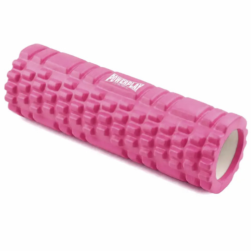 Масажний ролик (роллер) PowerPlay Massage Roller (30x10см.), рожевий, код: PP_4342_Pink